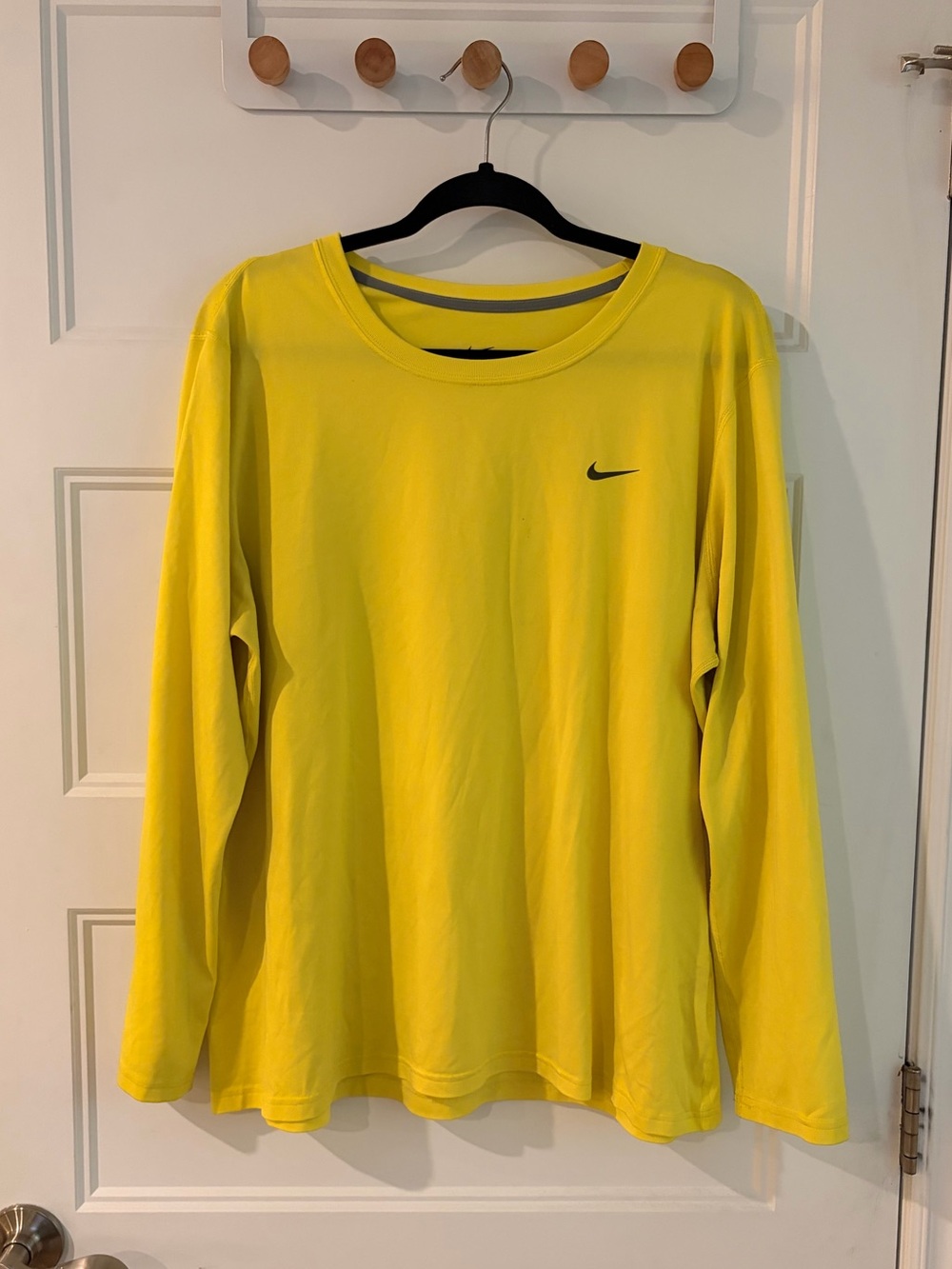 Nike Women’s Dri-Fit Yellow Long-Sleeve Performance Shirt | XXL
